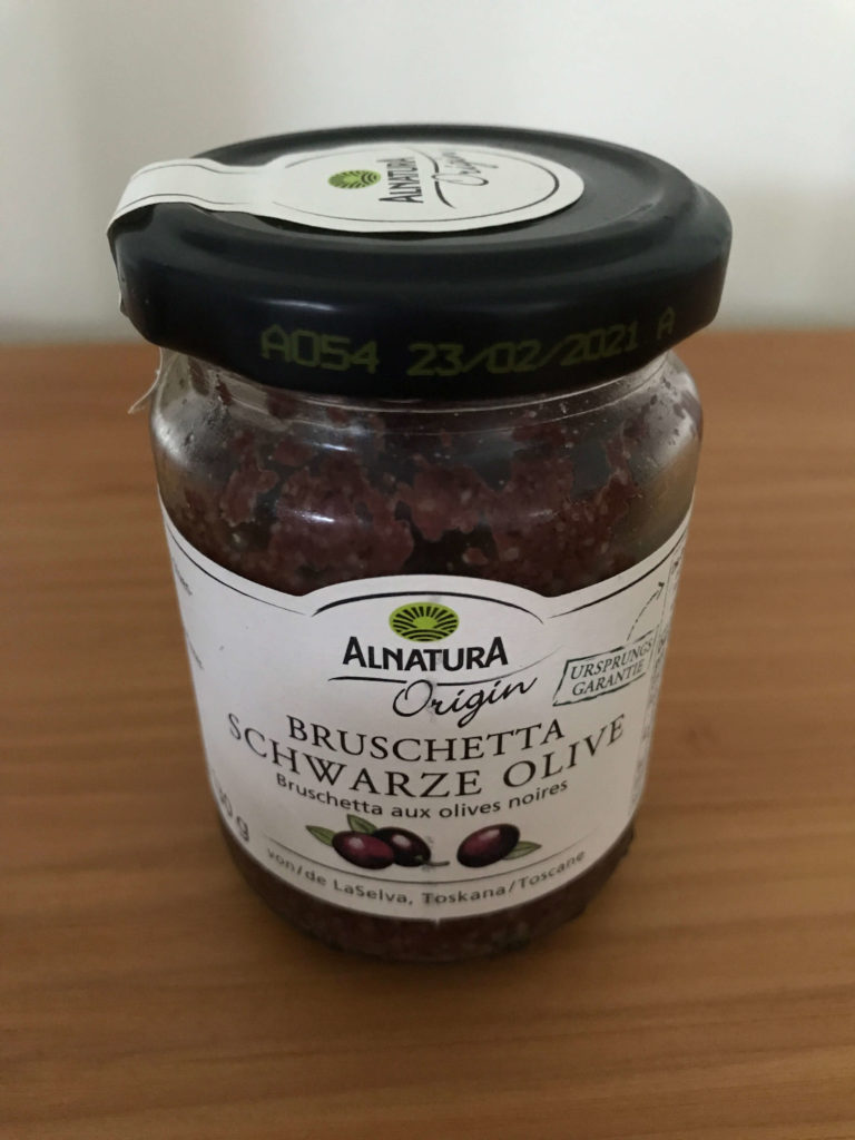 Alnatura Bruschetta Schwarze Olive